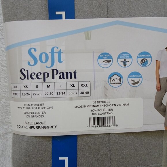 32 Degrees Cool Sleep Pants Set of TWO Size L - Picture 5 of 6